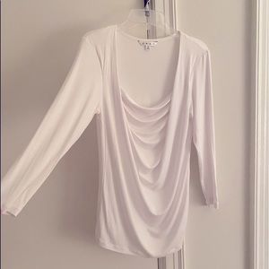 CAbi white 3/4 sleeve top